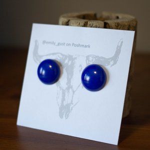 ✨ 3/$15✨ Retro 80s Blue Stud Earrings